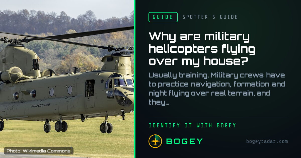Why Are Military Helicopters Flying Over My House? 8 Common Reasons | Bogey